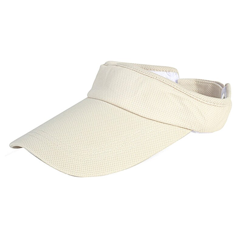1 Pcs Unisex Tennis Cap Empty Top Sport Hat Solid Color No Top Visor Tennis Beach Hat Outdoor Sportwear: M