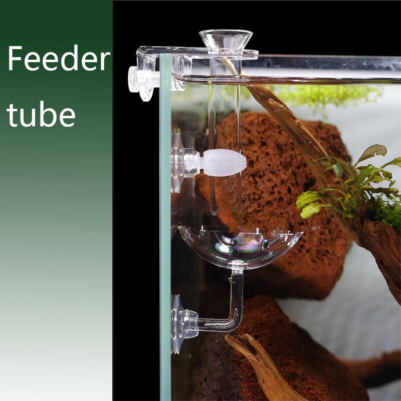 200MM Aquarium Shrimp Feeding Tube And Dish Tube Glass Fish Feeder Tube With Gla