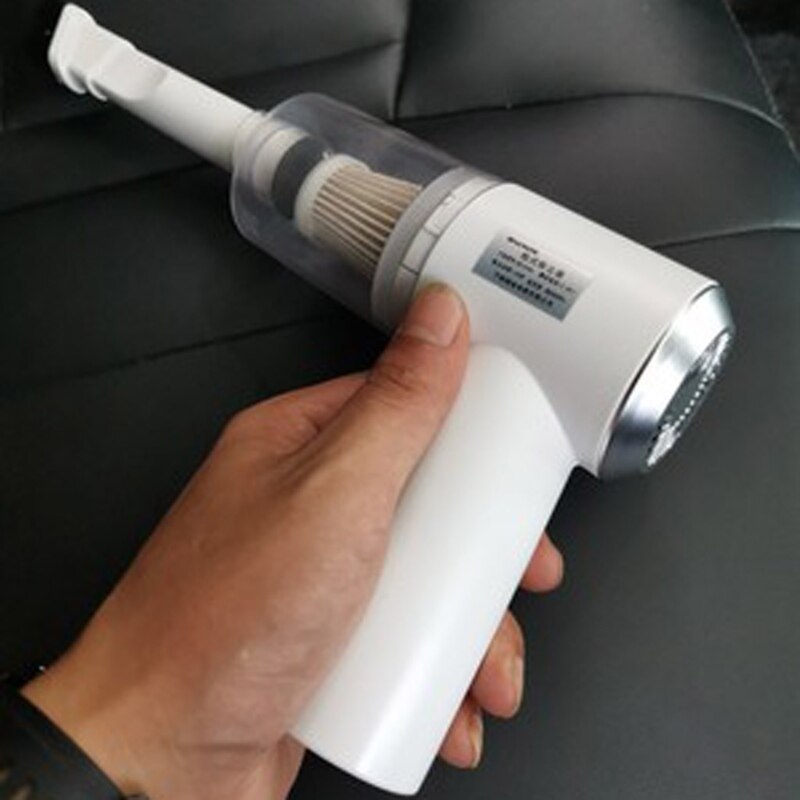 Aspiradora inalámbrica para coche y hogar, aspiradora potente recargable por USB de 5500Pa y 120W: Blanco