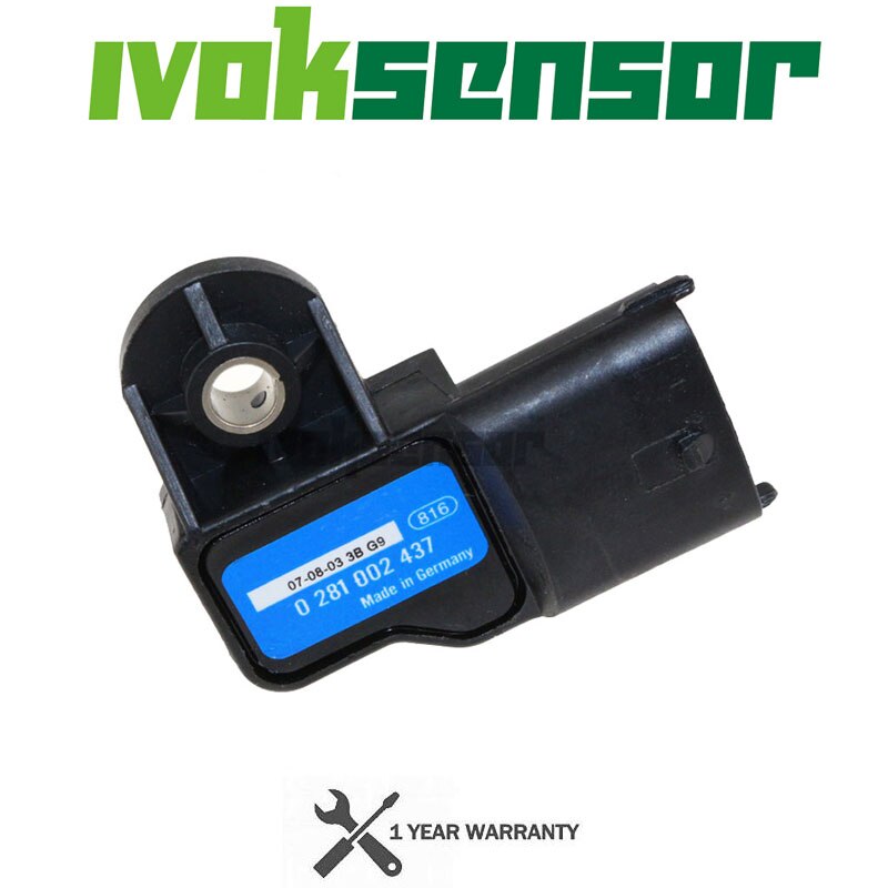 Boost Pressure MAP Sensor For Vauxhall Vectra Signum Zafira Astra Frontera Alfa Romeo 0281002437 93171176 24459853 0 281 002 437