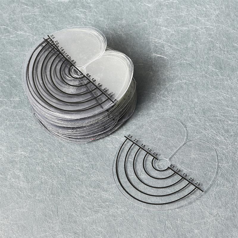 50pcs Round Hair Heat Protector Shields Heat Sheet Protector Shield Scale Mark Tip Hair Connectors Extensions Styling Accessory