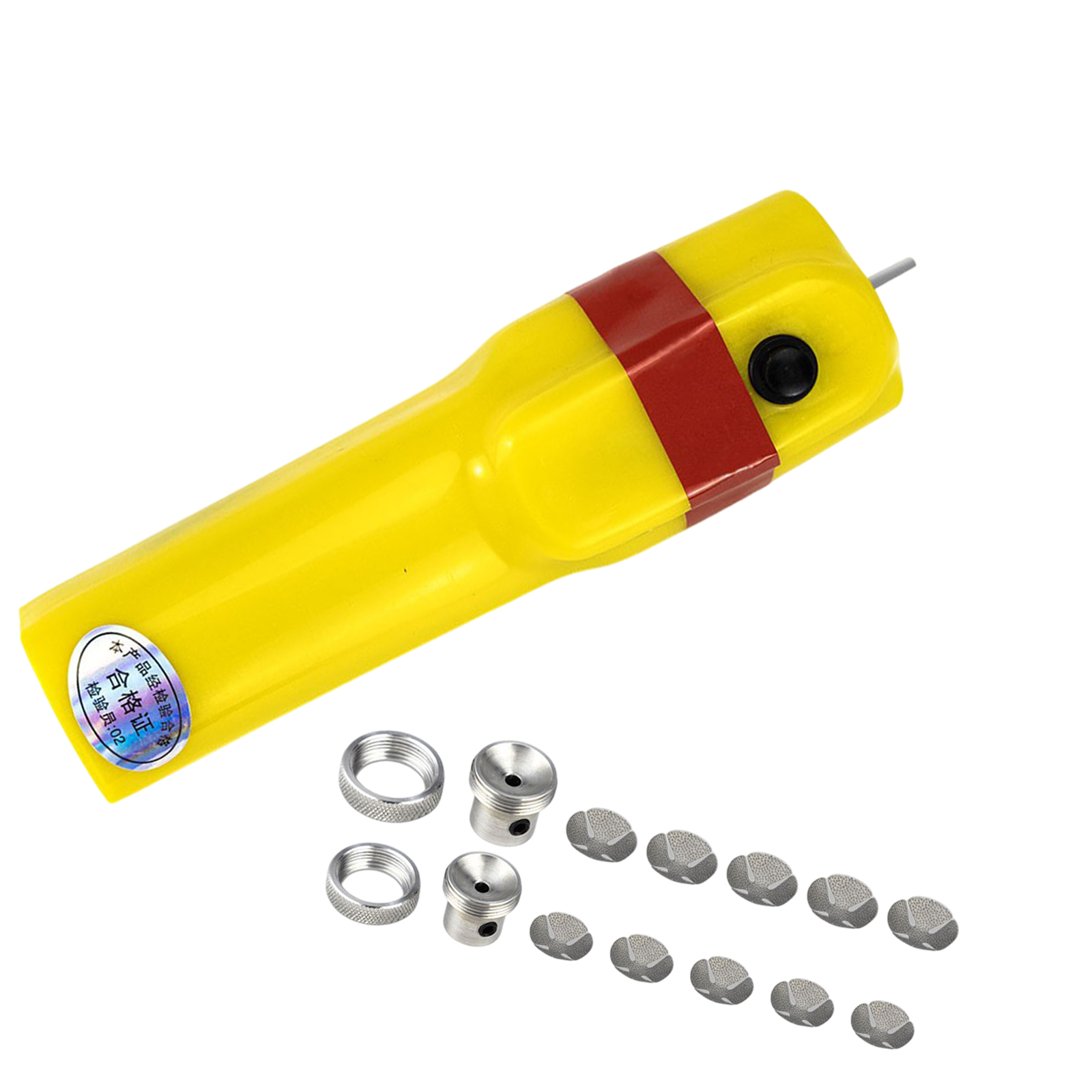 Pool Cue Tip Shaper Portable Pool Cue Tip Burnisher Replacement Cue Tip Sander Grinding Tool Billiard Accessory Repair Tool: Burgundy