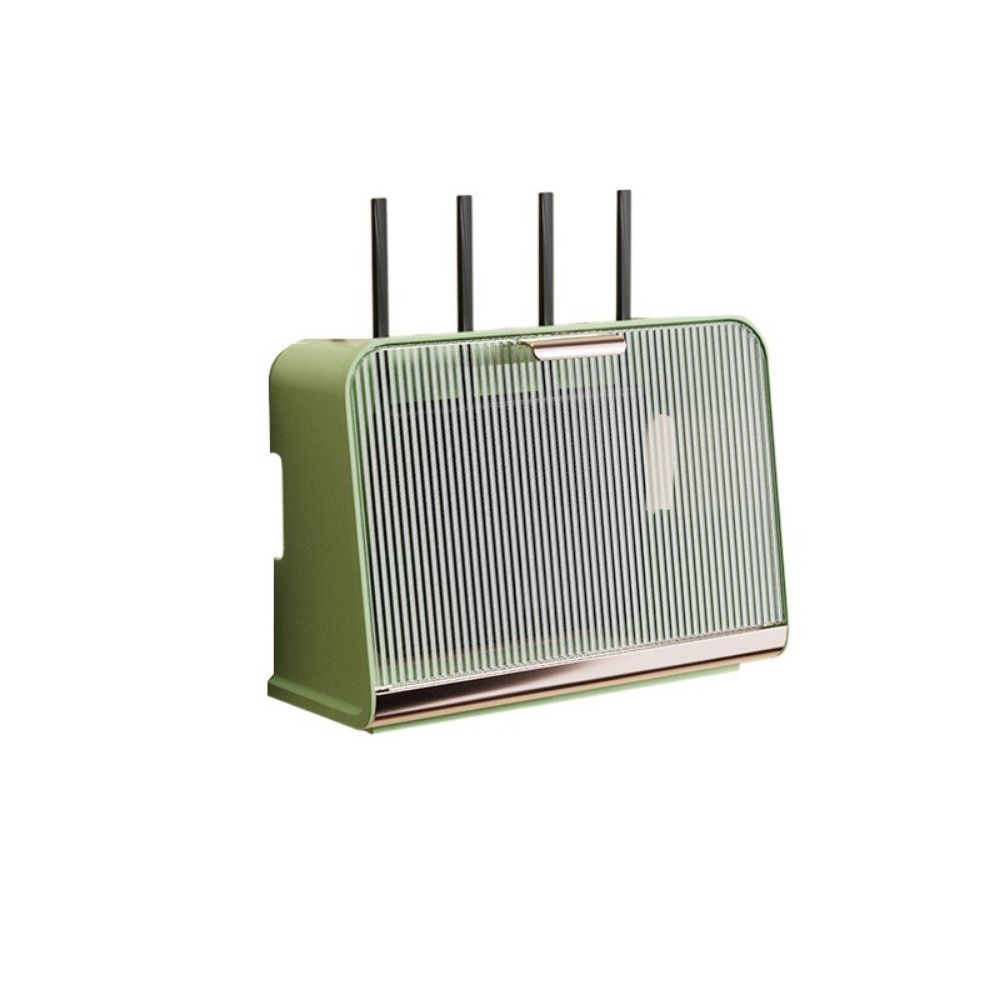 Plastic Wifi Router Storage Box No Punching Large Capacity Plug Board Storage Box Dustproof Wall Mounted: M / Yellow