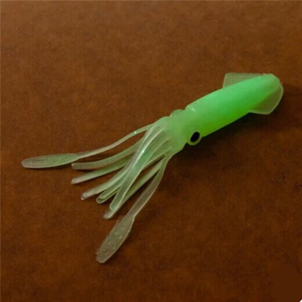 5pcs/Lot Saltwater Fishing Lure China Squid Octopus Skirts Lures Tackle Glow Luminous Fish Bait Set A10 AU7