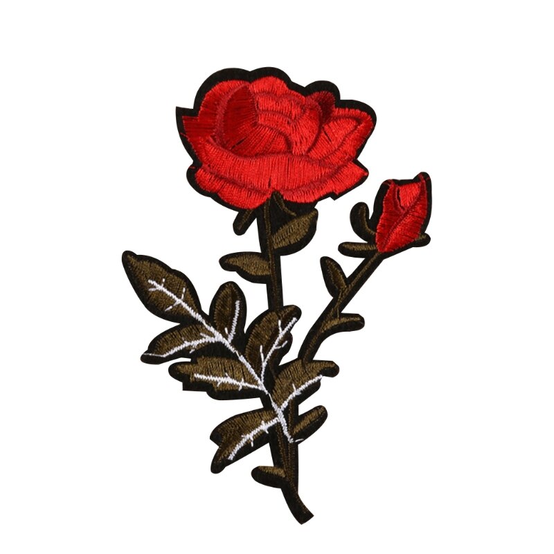 11Pcs Assorted Rose Flower Patch Embroidered Iron on Applique Patch for Craft Sewing Clothing Other Fabrics