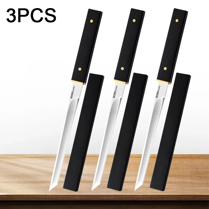 Cuchillos de cocina profesionales, Mini cuchillo para deshuesar carne, acero inoxidable, utilidad para pelar frutas y verduras, Cocina Para el hogar: Negro