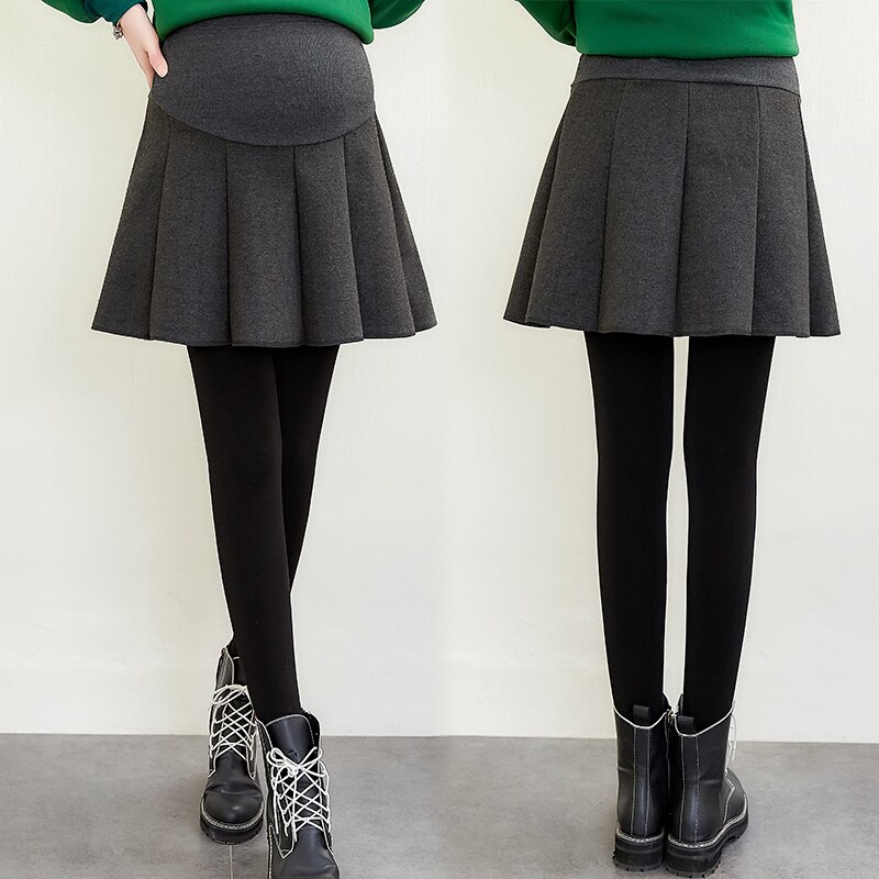 pregnancy skirts maternity high-waisted worsted skirt spring and autumn style mother winter wear pregnant women loose wear