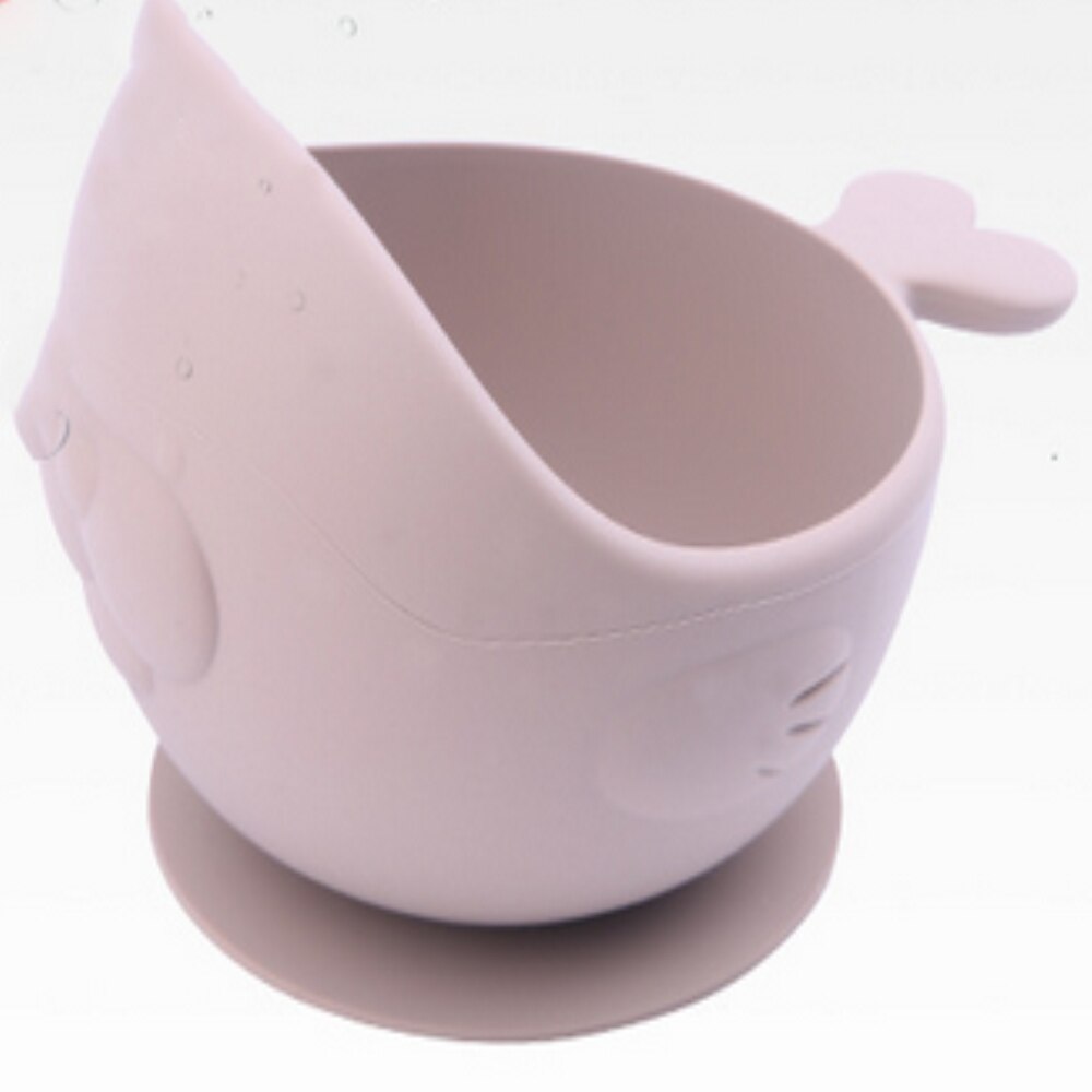 Bol alimentaire en Silicone Anti-chute pour bébé, bol à ventouse, vaisselle pour enfants, alimentation pour bébé sans BPA, bol d'escargot à joint mignon