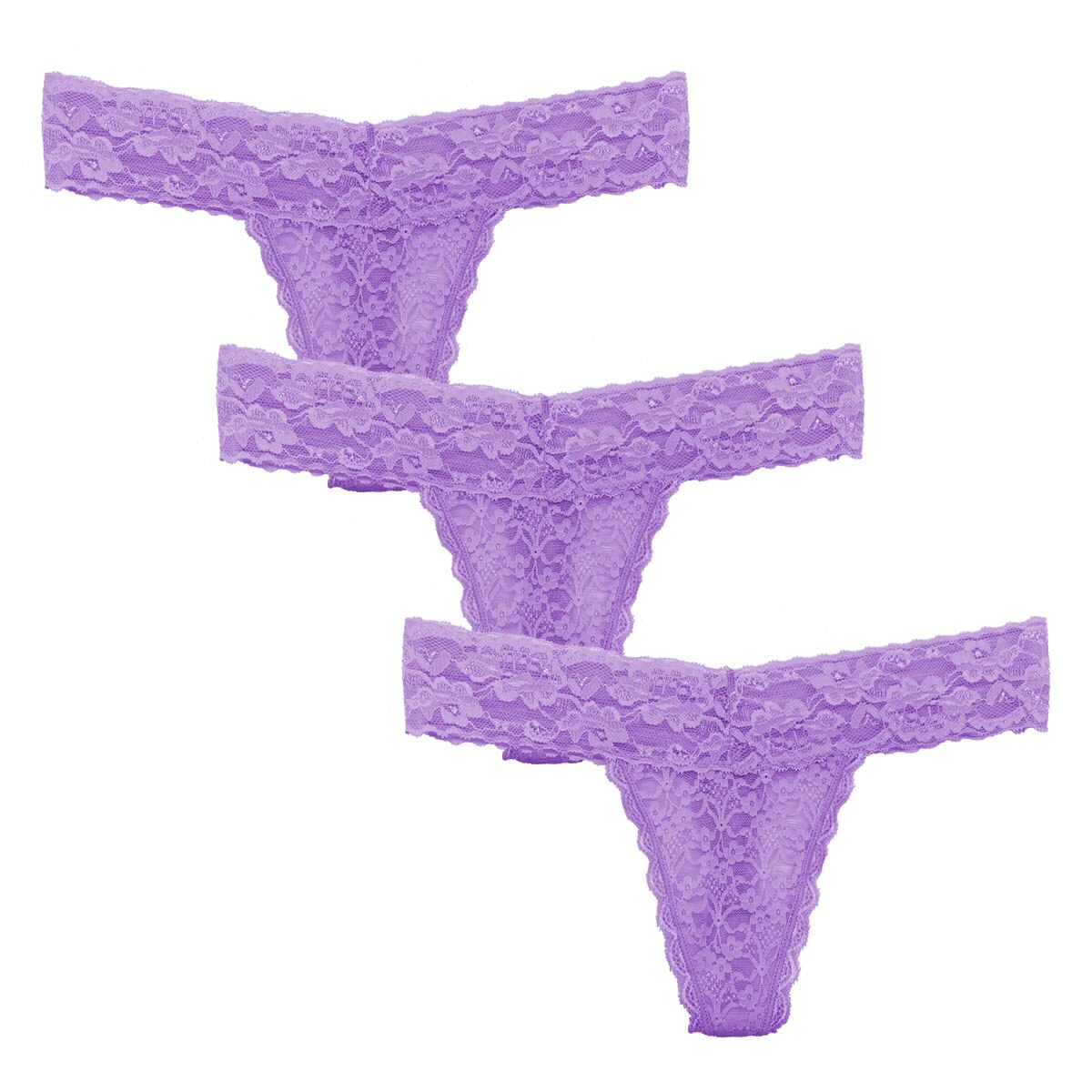 3 Pcs Panties For Women Underwear Sexy Lace Panty Violet Purple Briefs Woman lenceria XS-XXXL: S