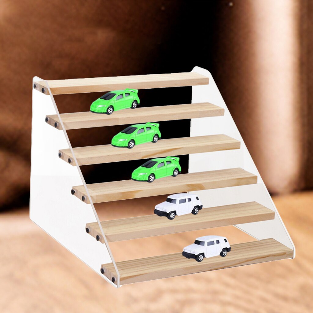 Tiered Acrylic Stands, Holder Clear Display Stand, for Action Figure Perfume Cosmetic: Six-tiers