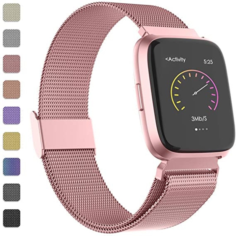 Strap Metal Stainless Steel Band For Fitbit Versa Strap Wrist Bracelet fit bit Lite Verse 2 Band Accessories