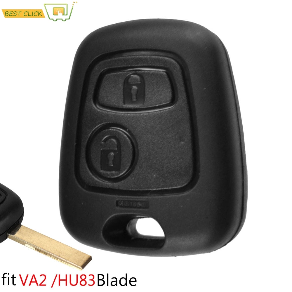 Voor peugeot 307 107 207 407 voor citroen  c1 c2 c3 c4 c5 xsara picasso autosleutel vervangende afstandsbediening sleutel behuizing