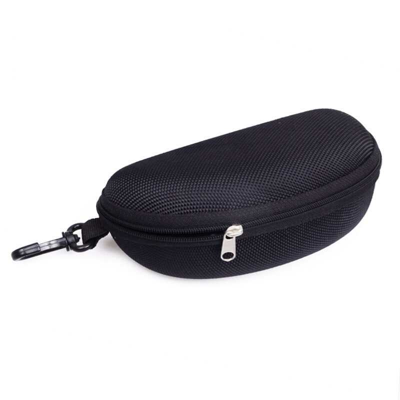 11 Kleuren Zonnebril Leesbril Draagtas Hard Zipper Box Travel Pack Pouch Blauw Licht Blokkeren Bril Case: Black