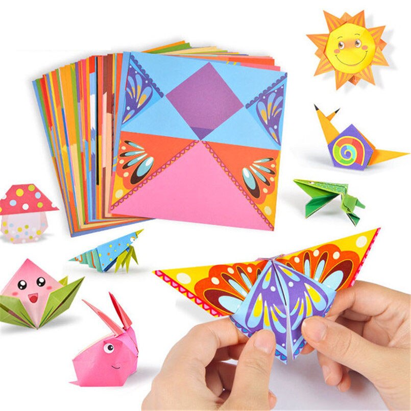 Kinderen Origami Papieren Boek Voor Dier Patroon 3D Puzzel Diy Vouwen Speelgoed Kids Handgemaakte Kleuterschool Kunsten En Ambachten Speelgoed