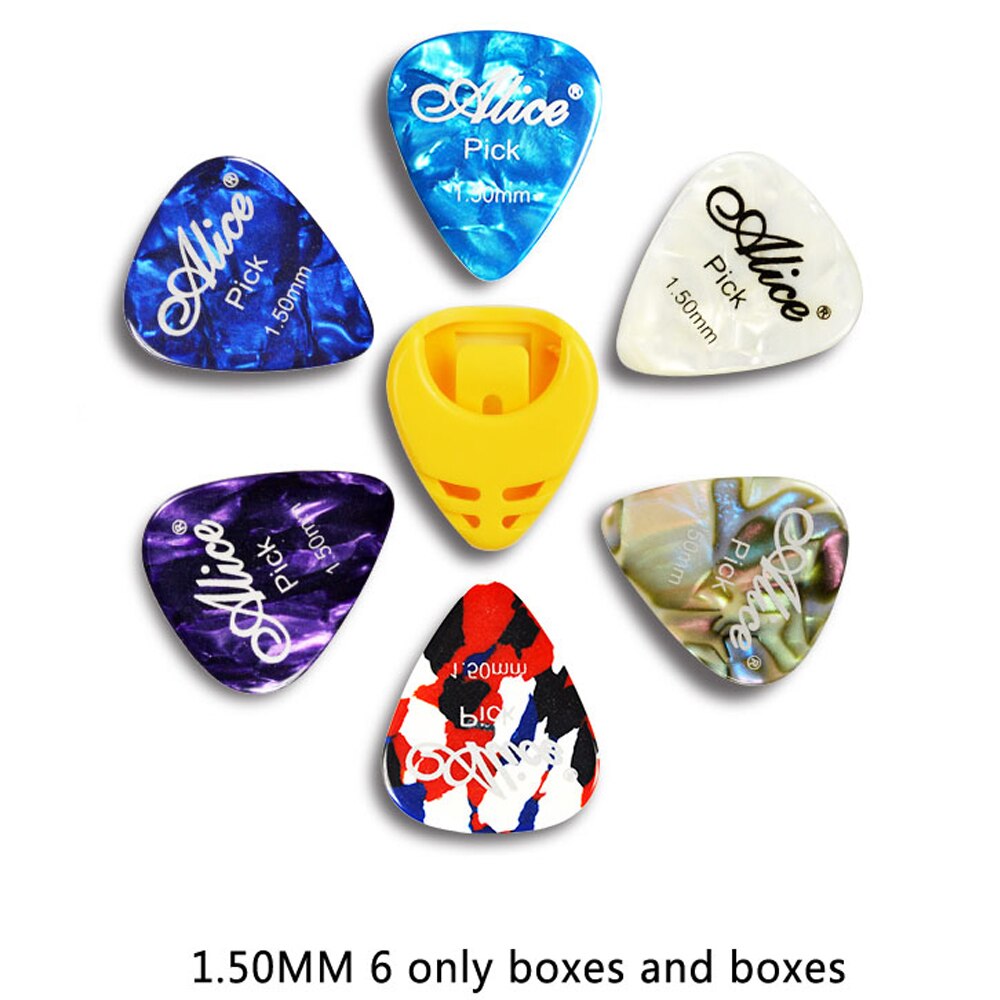 Type de pâte boîte de rangement médiator de guitare envoyer 6 médiator pluralité de spécifications et de couleurs GP30: 1.5mm