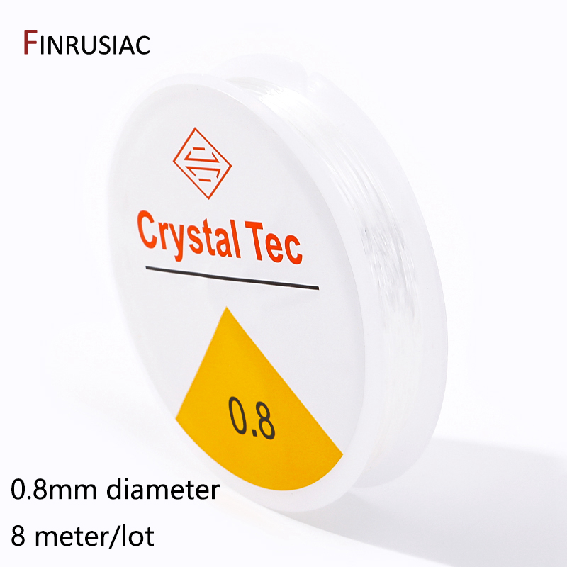 0.4-1.0mm cabo elástico corda de cristal transparente linha elástica para fazer jóias, diy pulseira colar frisado acessórios: Dourado