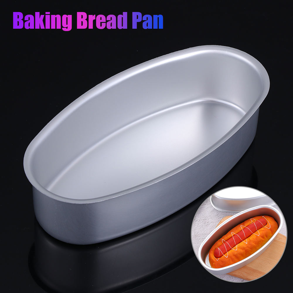 1/2PCS Oval Shape Cheesecake Baking Bread Pan Non-stick Aluminum Alloy DIY Toast Cake Mold Tray Kitchen Gadgets