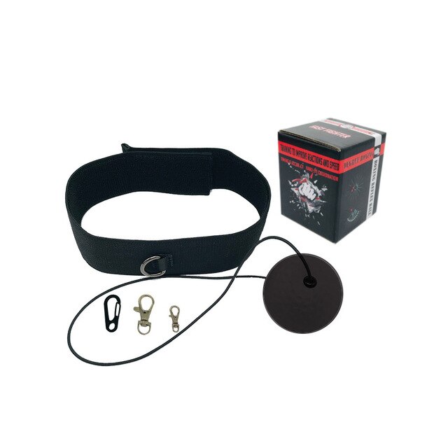 Head-mounted Boxing Speed Reaction Ball Boxing Training Equipment: Black