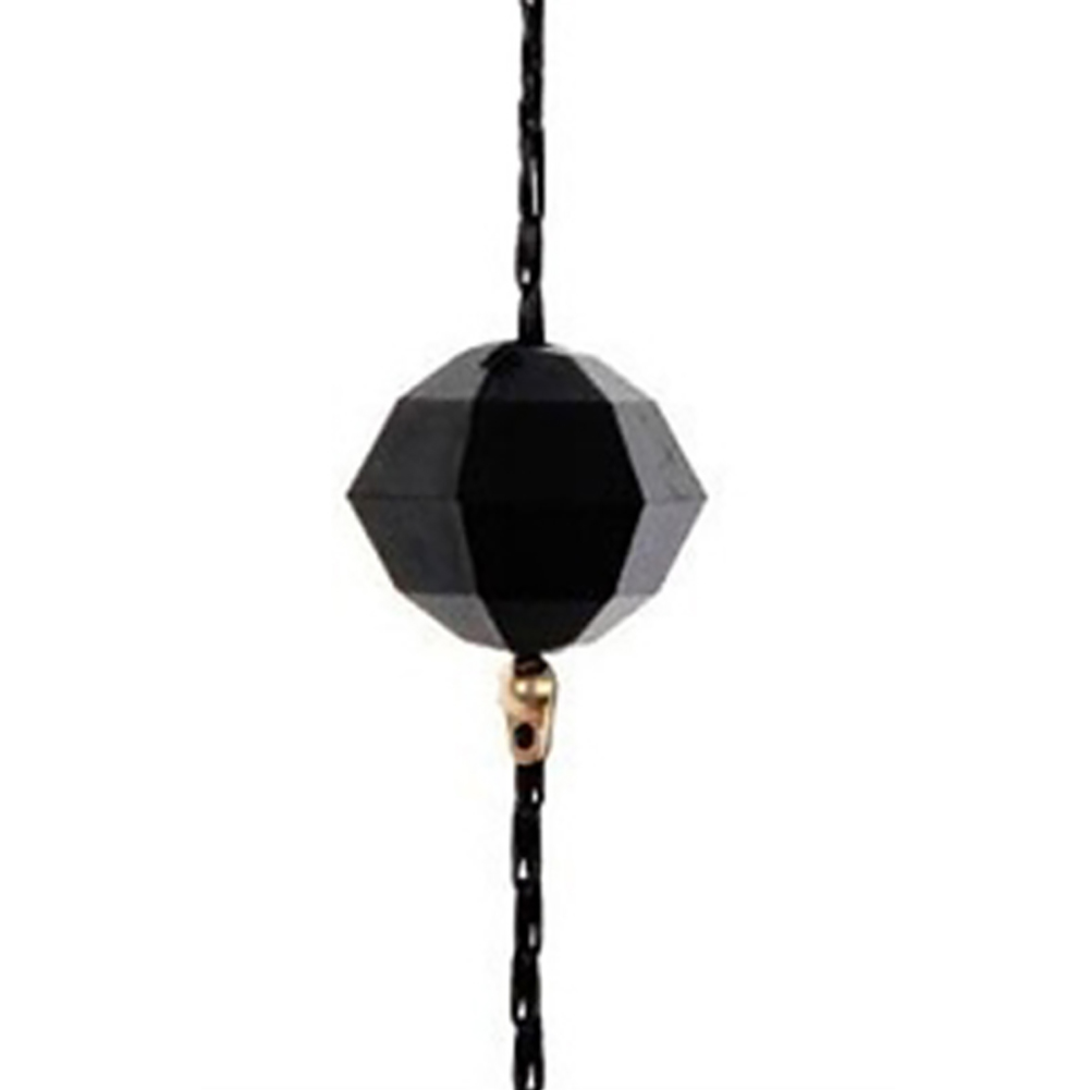 Cortina de borlas con cuentas de cristal, divisor de seda para ventana y puerta, Panel de cenefa, decoración para en casa: Black