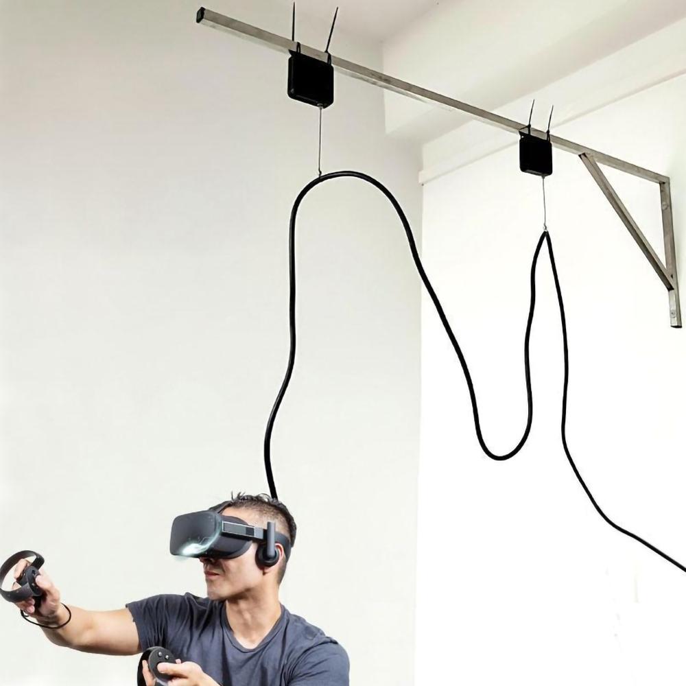 Black Punch-free Automatic Sensor Door Closer Self Pull Line Automatically Close for All Doors Home Improvement Door Closer