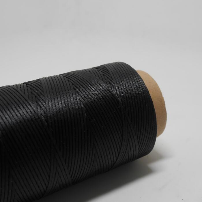 Uitstekende 1mm Polyester Lederen Gewaxt Draad voor Gevlochten Naaien Meest Populaire 6 kleuren voor DIY Hand Werk: Black7002