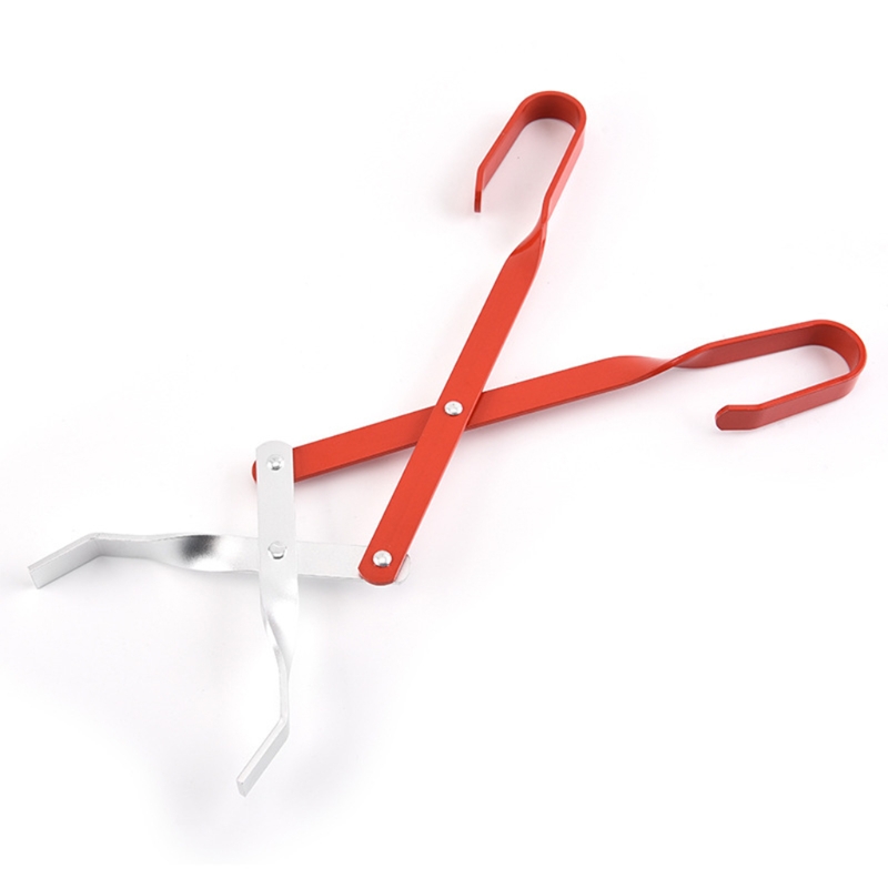 Stainless Steel Fire Place Log Tongs for Indoor Fireplace Tongs Rust Resistant for Outdoor Camping Picnic Log Tongs Fire