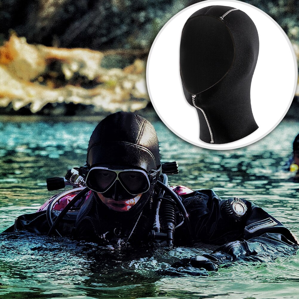 Capucha de buceo de neopreno de 3/5mm, gorro para buceo de superficie, gorro de invierno, protección para la cabeza de abrigo, equipo de pesca submarina