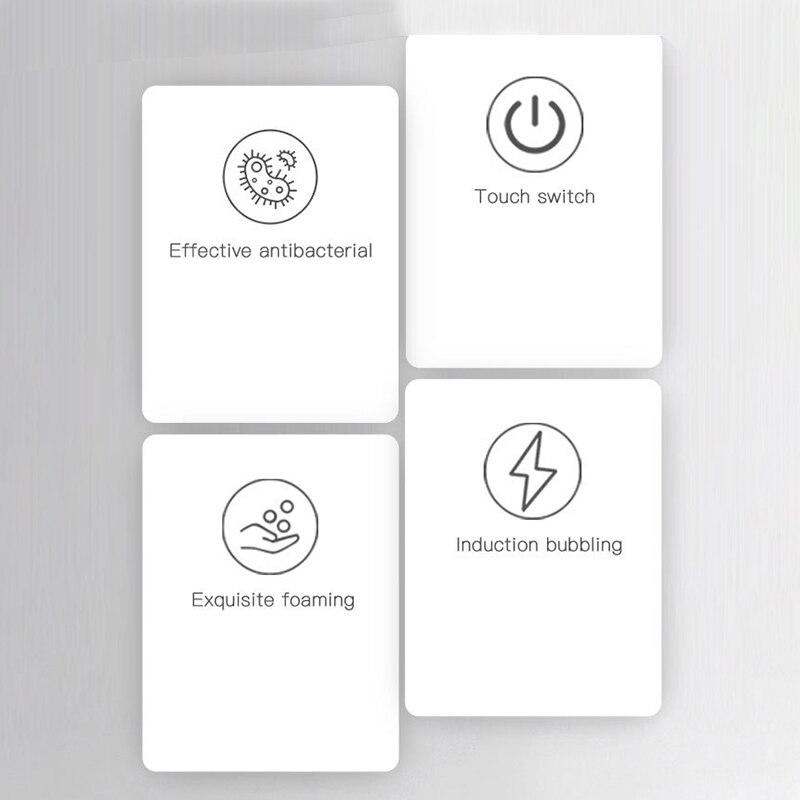 Touchless Automatic Soap Dispenser, Smart Sensor Liquid Soap Dispenser Detergent Dispenser for Kitchen Bathroom