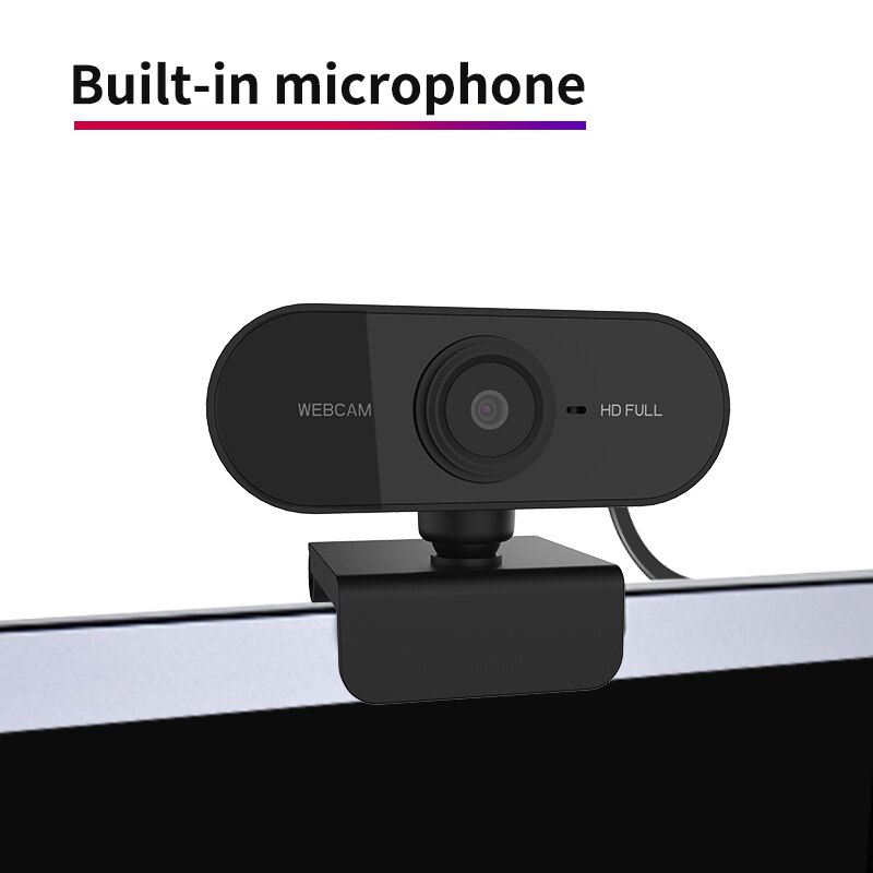 Full Hd 1080P Webcam Usb Mini Computer Camera Ingebouwde Microfoon, Flexibele Draaibare, voor Laptops, Pc Desktop Webcam Camera