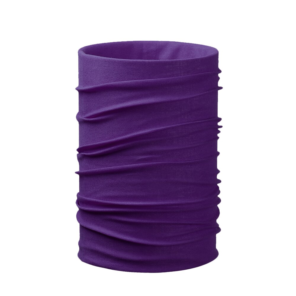Multiuse Unisex Outdoor Neck Tube Warmer Scarf Outdoor Sport Bicycle Cycling Riding Magic Headband Sports Scarves Cycle Bandana: Purple