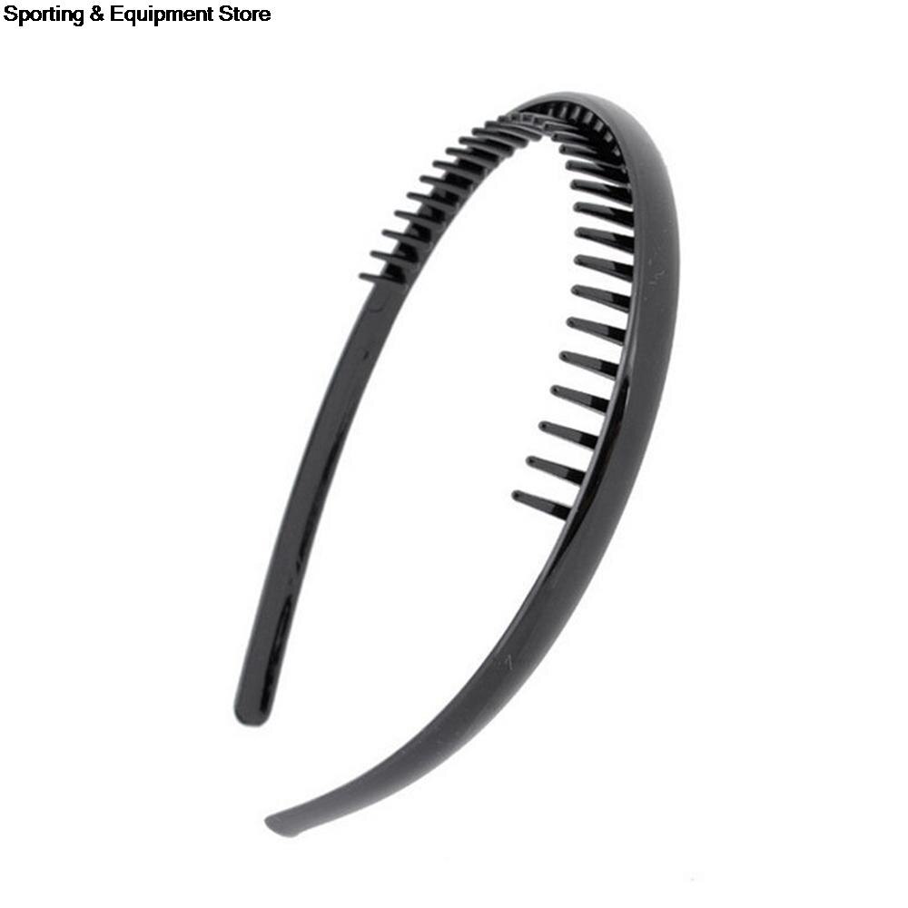 1 Pc Mannen/Vrouwen Hoofdband Getande Haarband Sport Hoofdband Zwart Draagbare Haarband