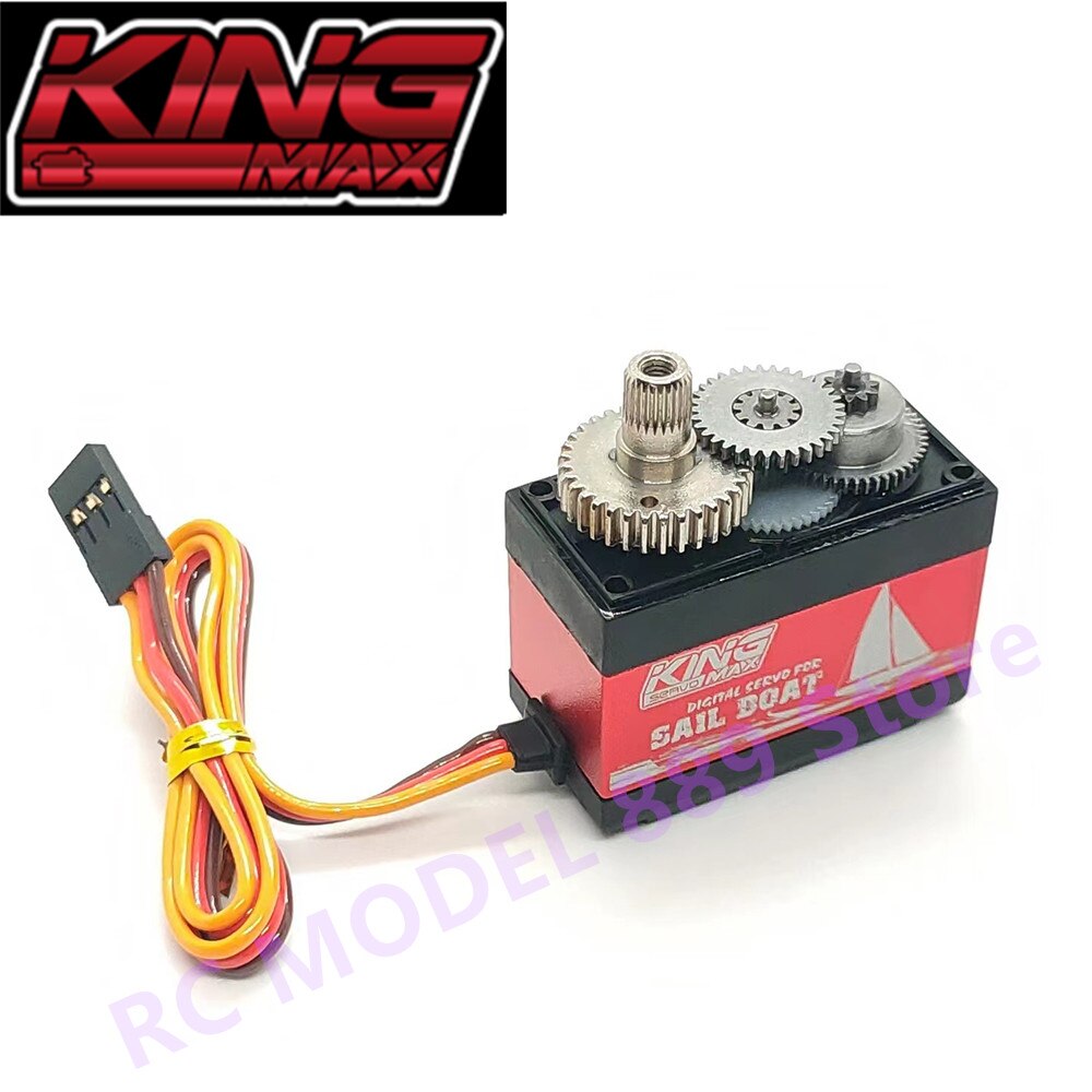 Kingmax SW22HV 68g 22kg.cm digital metal gears sail winch servo 1--7T programmable dual ball bearings waterproof RC Sail boat