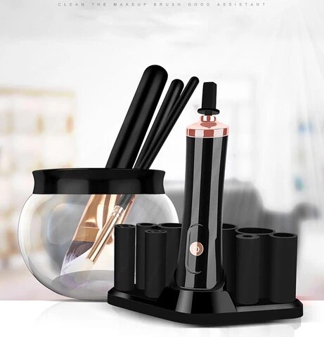Nettoyeur De Pinceaux Acrylique 7 Compartiments – Rince-Pinceaux Automatique Avec Système Circulation D'Eau Et Drain