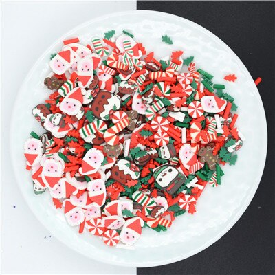 20 G/partij Polymeer Klei Kerst Mix Sprinkles Mooie Confetti Voor Ambachten Maken, Diy: 20g mix 2