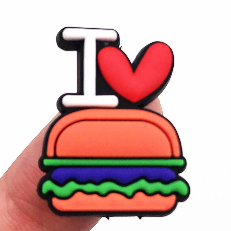 8 Stks/set Voedsel Cartoon Frieten Hamburger Cola Lolly Icoon Pvc Vlakke Achterkant Voor Diy Phone Case Sieraden Versieringen Ambachten: Licht Geel