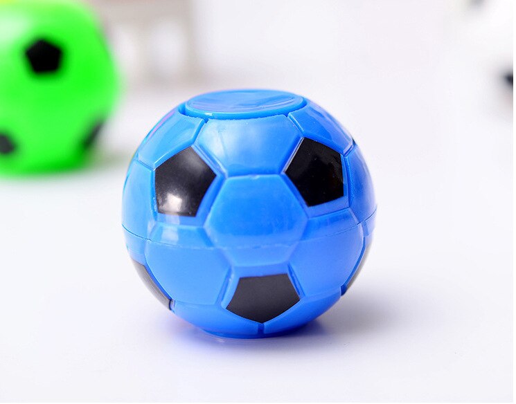 Huilong Spiner Giocattolo Regali del Nuovo Gioco del Calcio Punta Delle Dita Gyro Dito Giocattoli di Decompressione Spinner Mano Spiner Ruota Rotating: Blue B