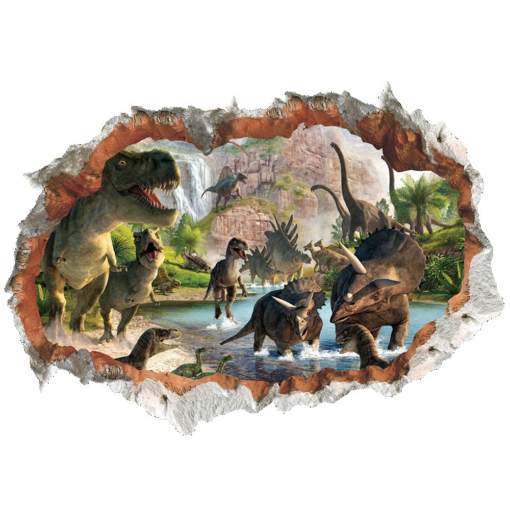 3D Galaxy Onderwater Wereld Muurstickers voor Plafond Dak Raamsticker Muurschildering Decoratie Persoonlijkheid Waterdichte Vloer Sticker: E 70x50cm