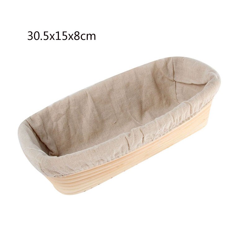 Oval Dough Banneton Brotform Dougn Rattan Bread Proofing Proving Baskets Fermentation Wicker Basket Kitchen Supplies: 30.5X15X8cm