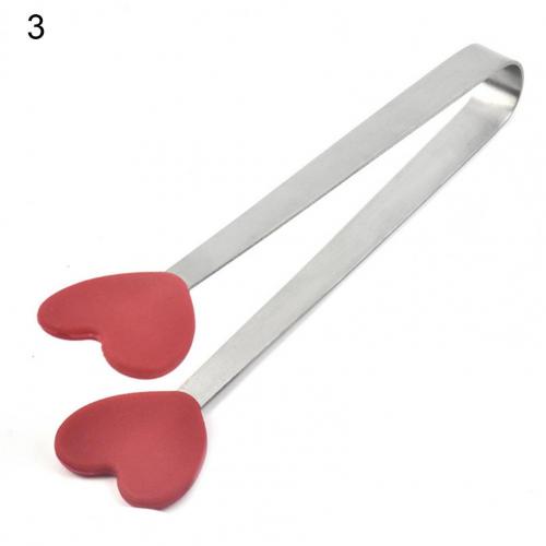 Food Clip Portable Cute Stainless Steel Mini Hand-Shaped Ice Cube Sugar Tong Kitchen Supplies Cake Shop Bread Clamp Gadget Clips: 3