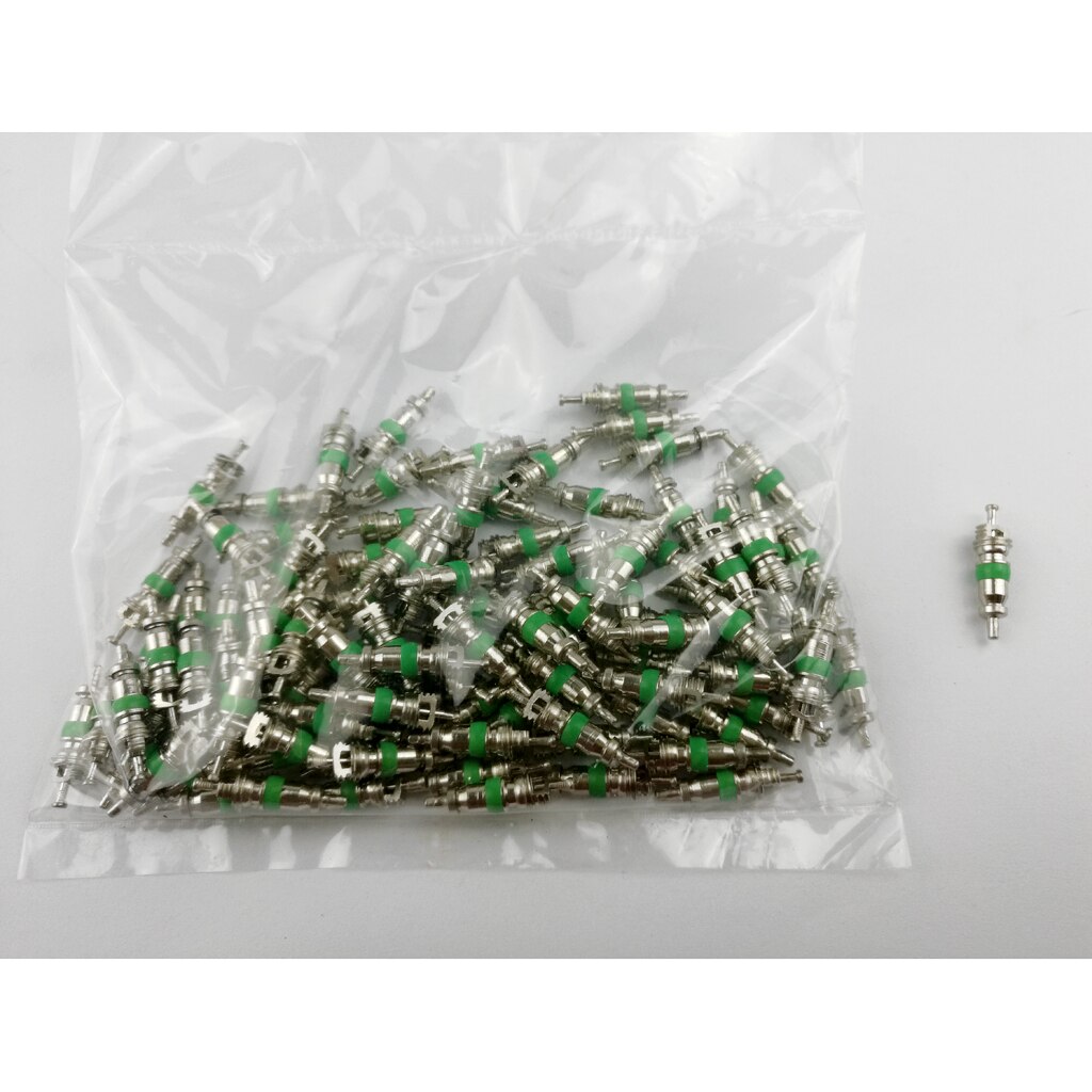 100 Set Green A/C Valve Core R134A Standard Refrigerant Auto Home Hardware