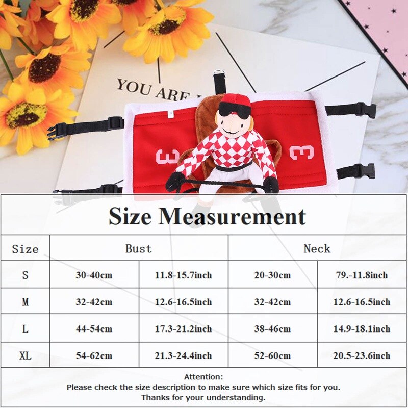 Halloween Funny Pet Dog Clothes Midlee Red Jockey Pet Costume For Dogs Puppy Horseman Jockey Cosplay Costume Pet Supplies