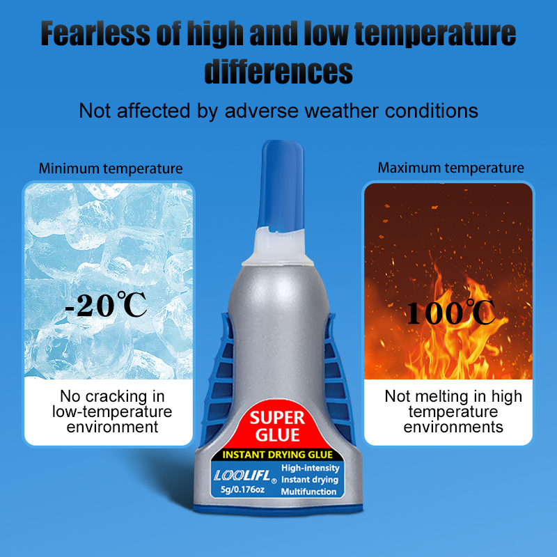 LOOLIFL Super Glue, 0.176 oz, Clear