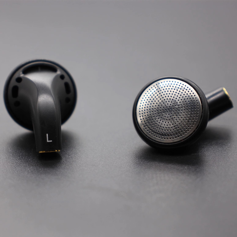 FENGRU JZ32 Diy controlador de película de berilio/controlador LCP/diafragma de diamante azul PET 300ohm auriculares de cabeza plana auriculares internos de graves pesados: Blanco