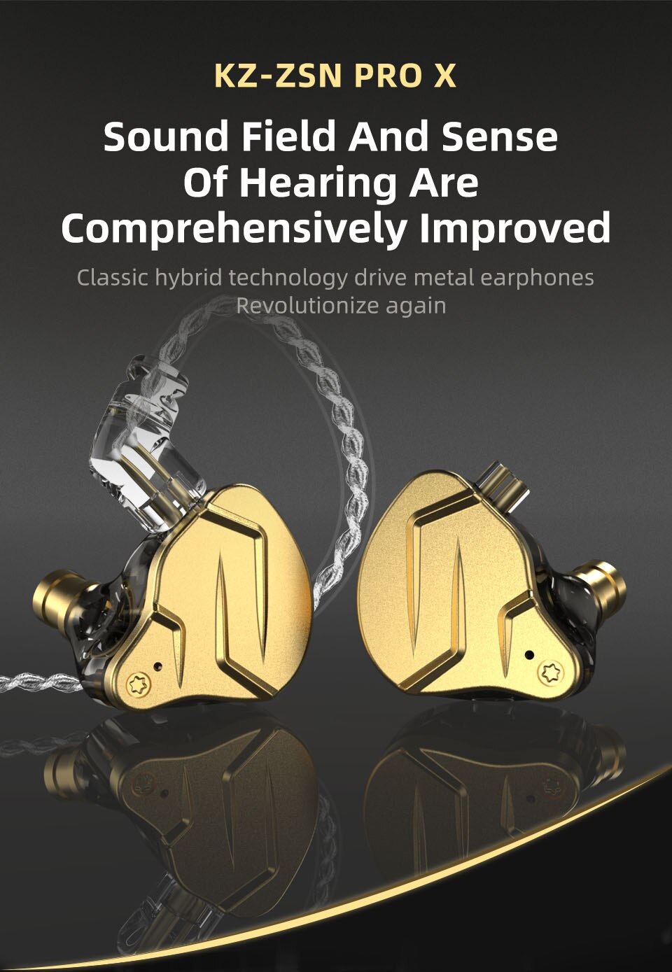 KZ ZSN Pro X/ZSN Pro 1BA+1DD Hybrid In Ear Earphone HIFI DJ Sport Earbud For KZ ZS10 AS10 ZS10PRO ZSN PRO ZST ZSN