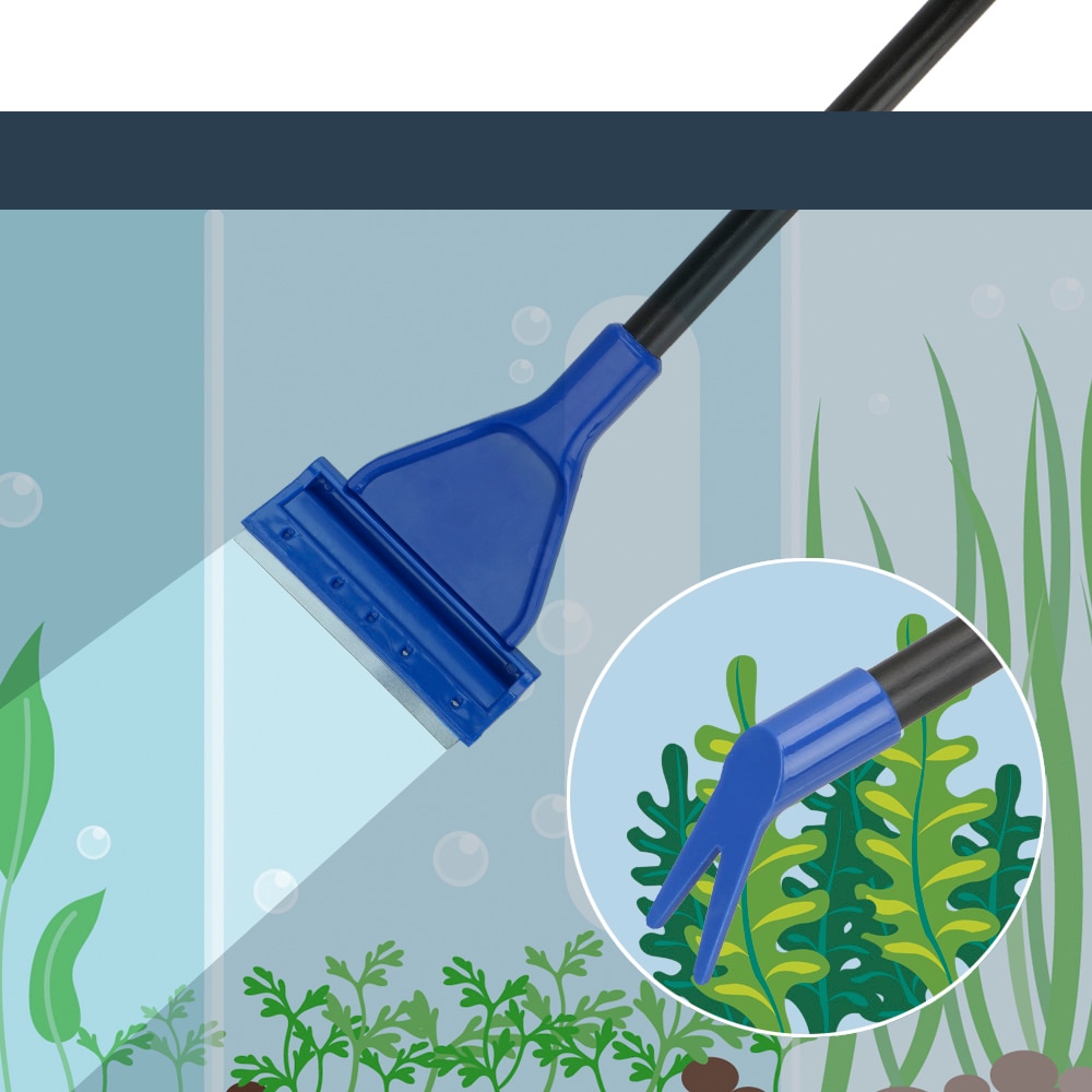 5 in 1 Aquarium Tank Clean Set Aquarium Cleaning Tools Aquarium Cleaner Adjustable