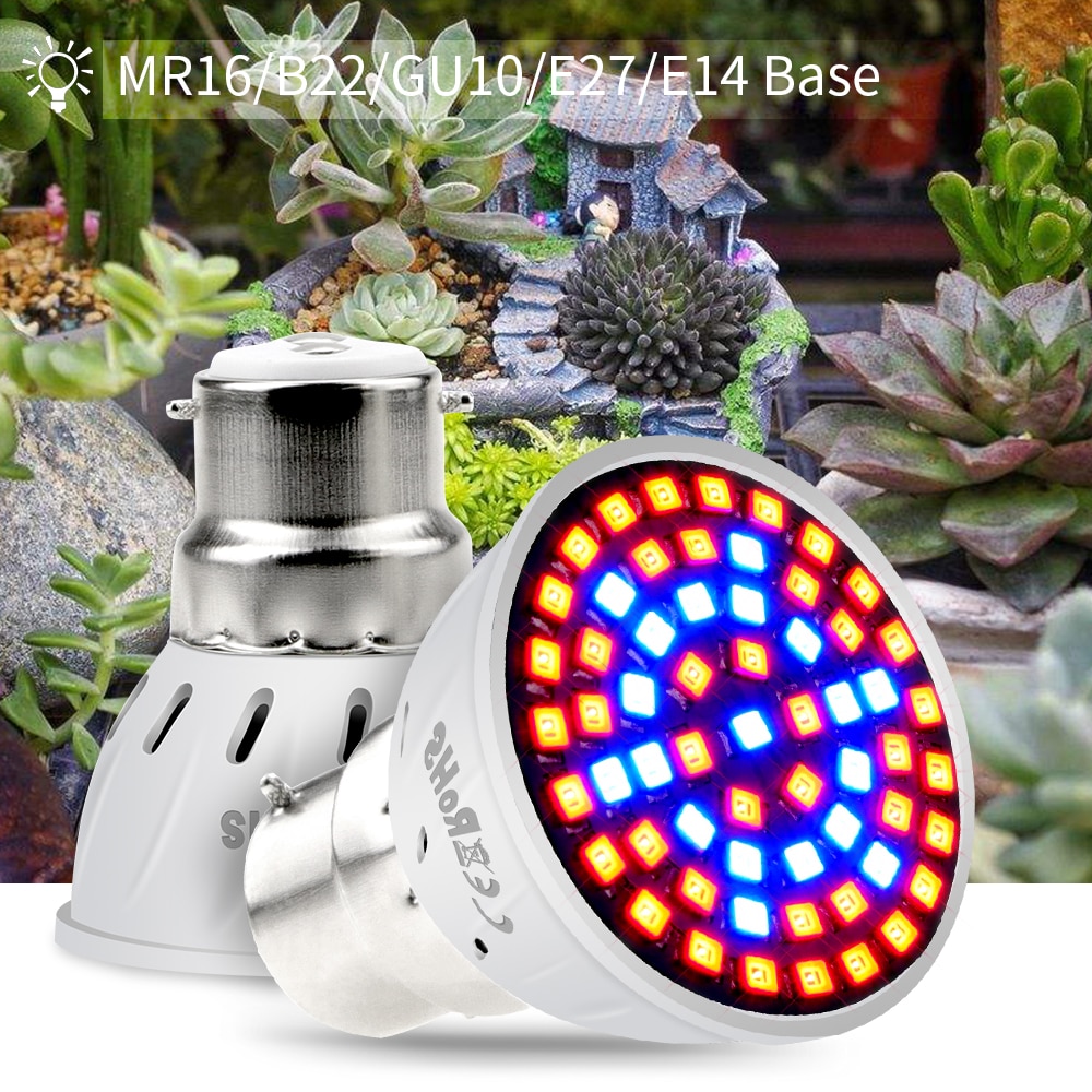 CanLing GU10 LED Plant Licht E27 Groeien Lamp 220 V Fitolampe MR16 Phyto Lamp E14 Pflanzenlicht voor Zaden Planten Indoor hydrocultuur
