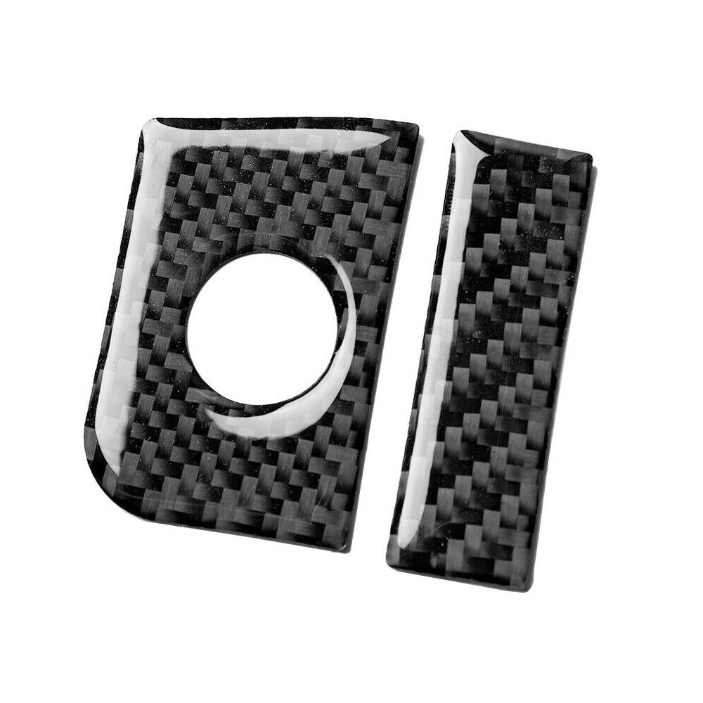 Carbon Fiber Car Inner Stickers Storage Box Switch Sticker Cover Trim For Ford Mustang Accessories