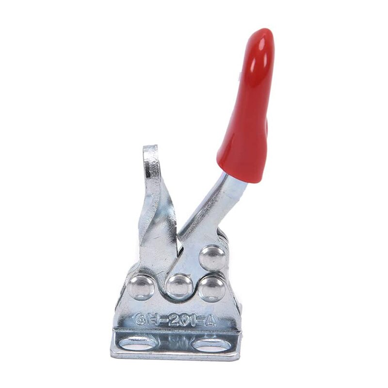 12 Pieces Hand Tool Adjustable Toggle Clamp 201A Antislip Red Horizontal Clamp 201-A Quick Release Heavy Duty Tool