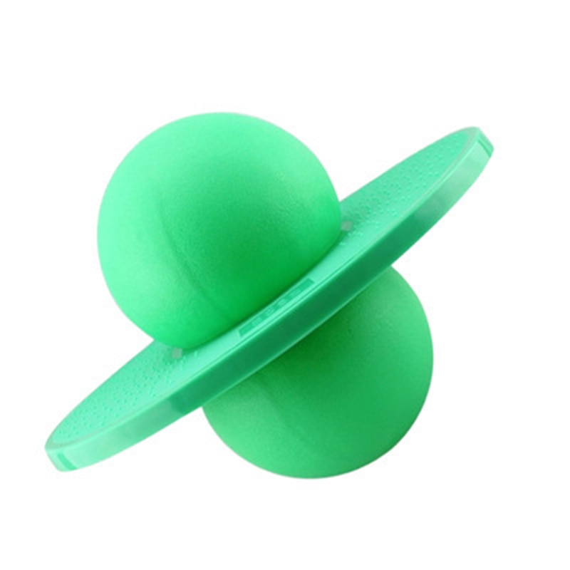 Newly Hopper Pogo Ball Balance Board Hop Bounce Jump Fitness Planet Jumping Toy S66: Green