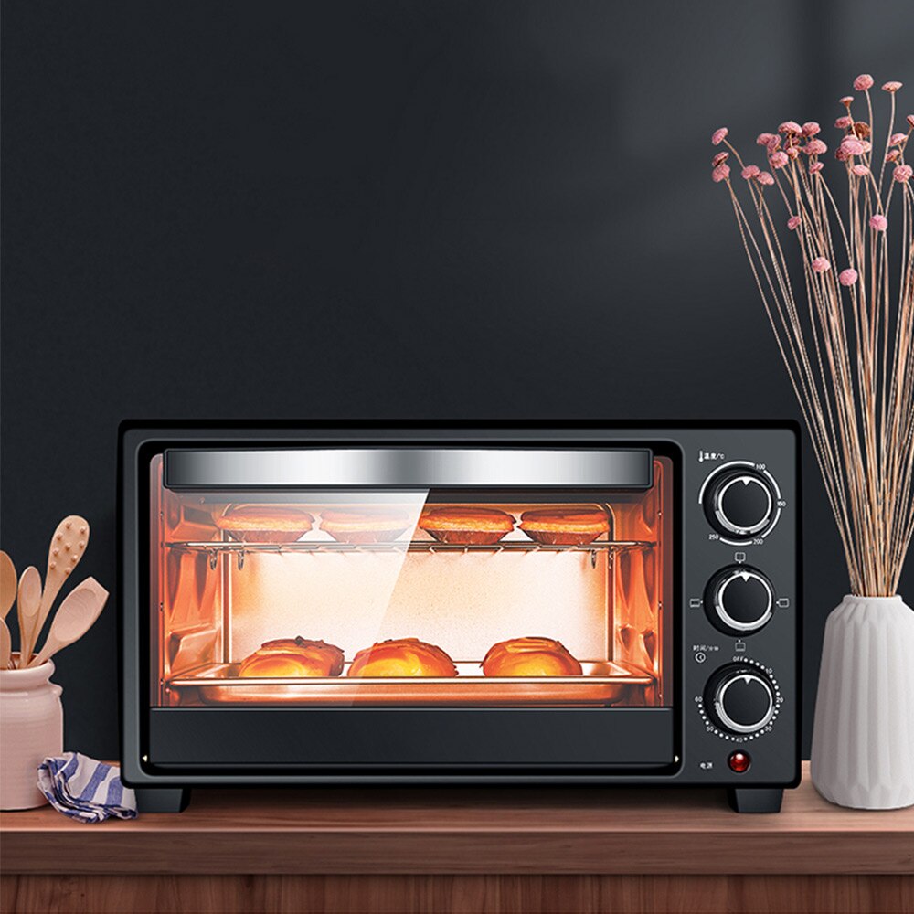 Mini four électrique domestique multifonction, 23 l, pour la cuisson automatique des gâteaux, grande capacité